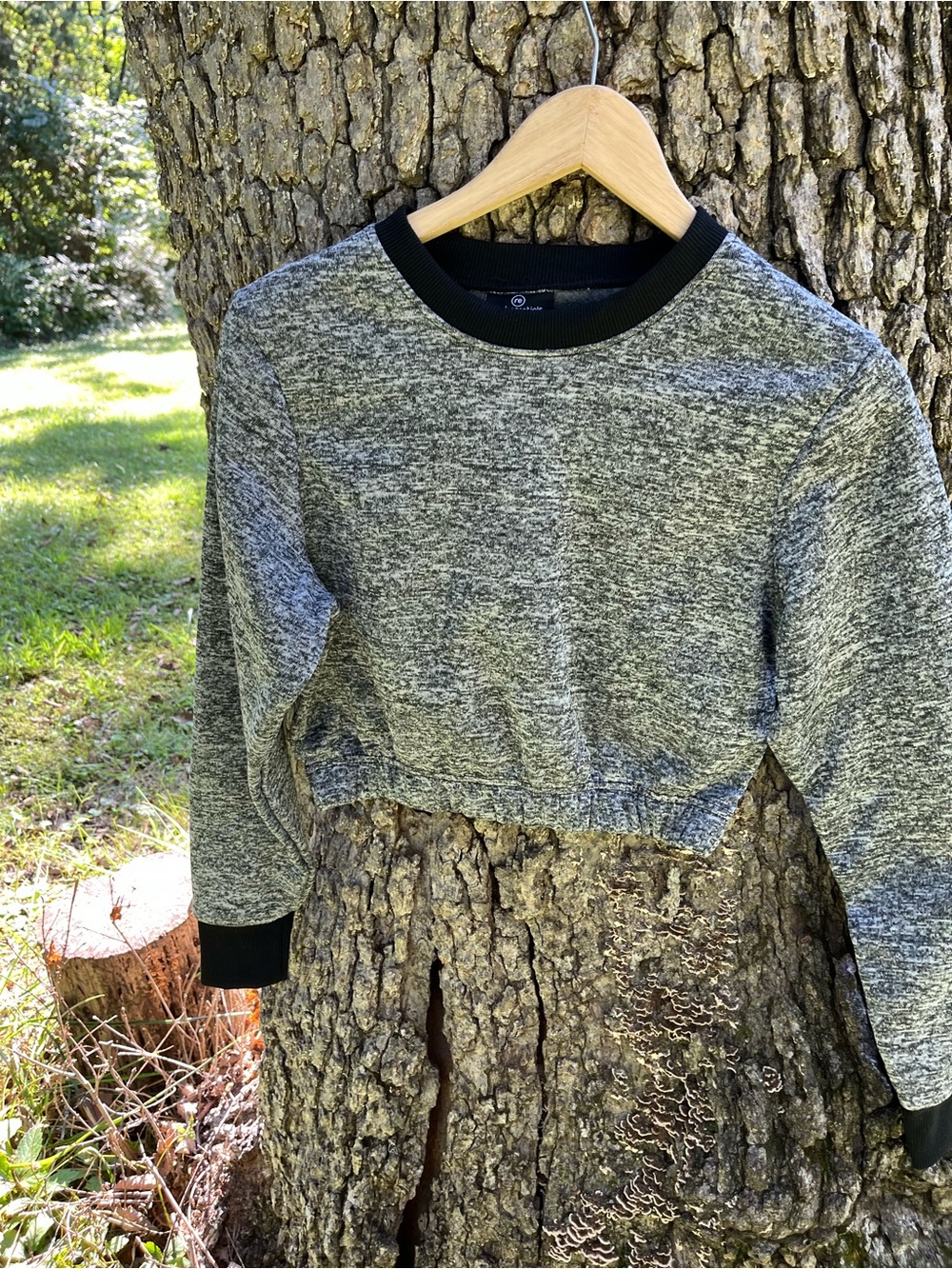 ⭐️Real Essentials Cropped Sweatshirt in size S